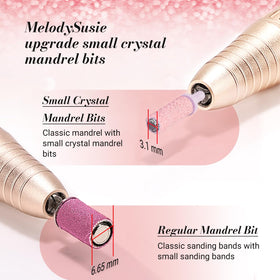 MelodySusie mandrel bit with sanding band attached