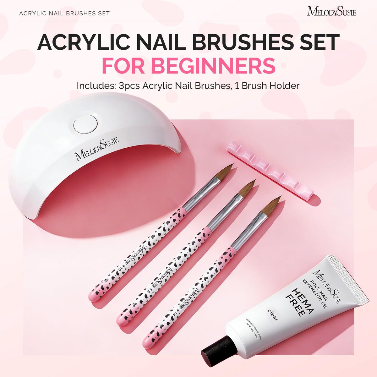 MelodySusie nail art brushes in use during application
