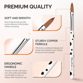 MelodySusie nail brush ergonomic design side view