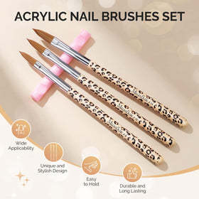 MelodySusie nail brush set with ergonomic design