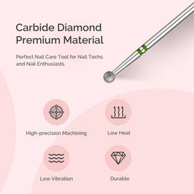 MelodySusie nail drill bit demonstrating coarse grit