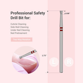 MelodySusie nail drill bit in use on a nail
