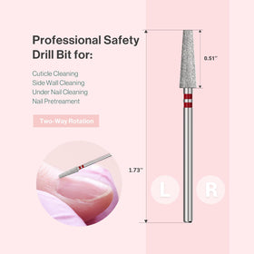 MelodySusie nail drill bit in use on nails