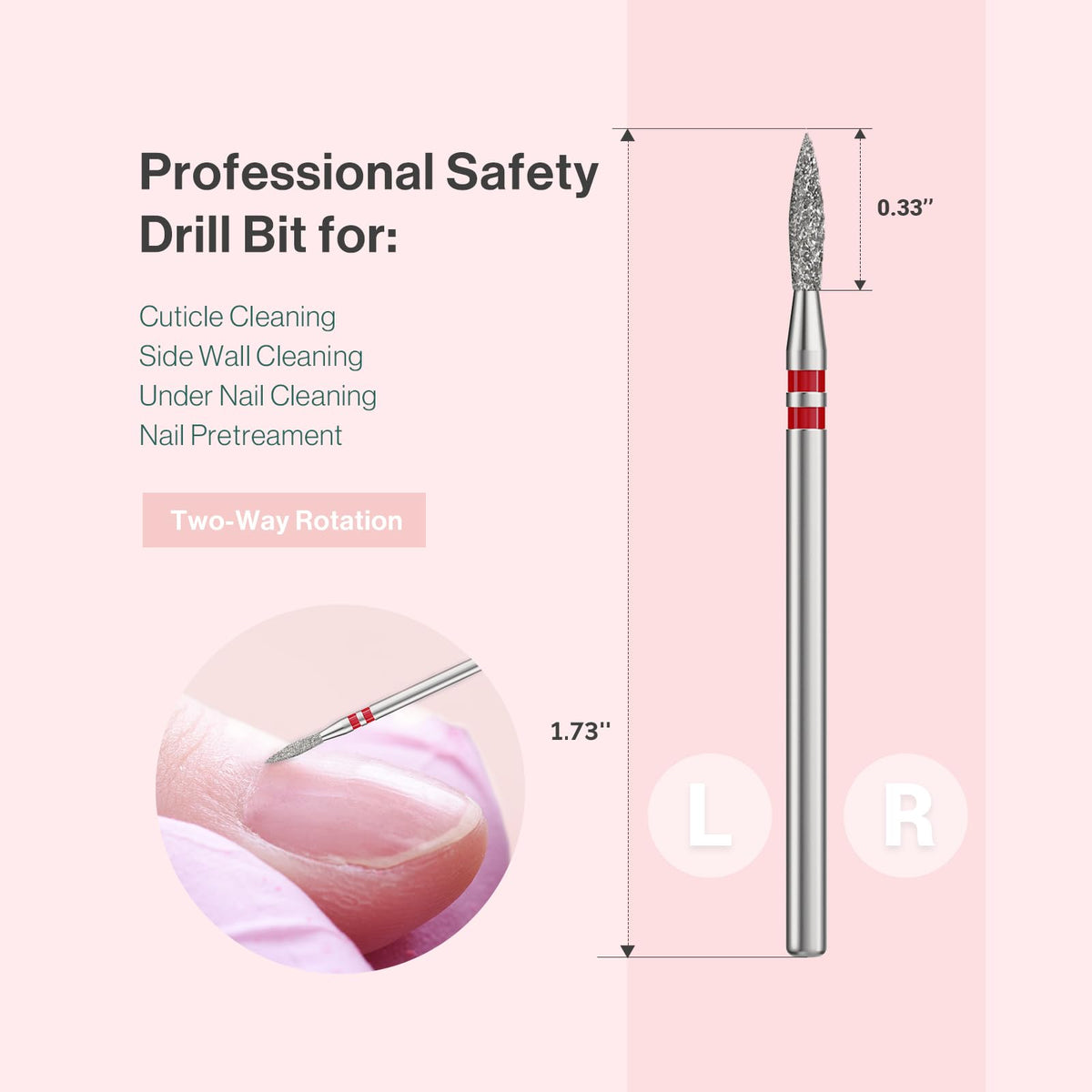 MelodySusie Nail Drill Bit on a work surface