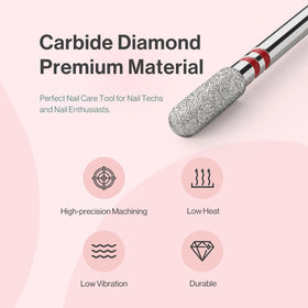 MelodySusie Nail Drill Bit showcasing two-way rotation