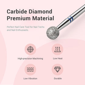 MelodySusie Nail Drill Bit showing two-way rotation feature
