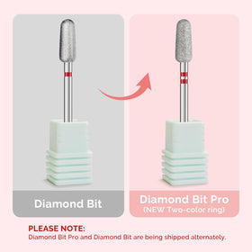 MelodySusie Nail Drill Bit side view with shank size 3/32''