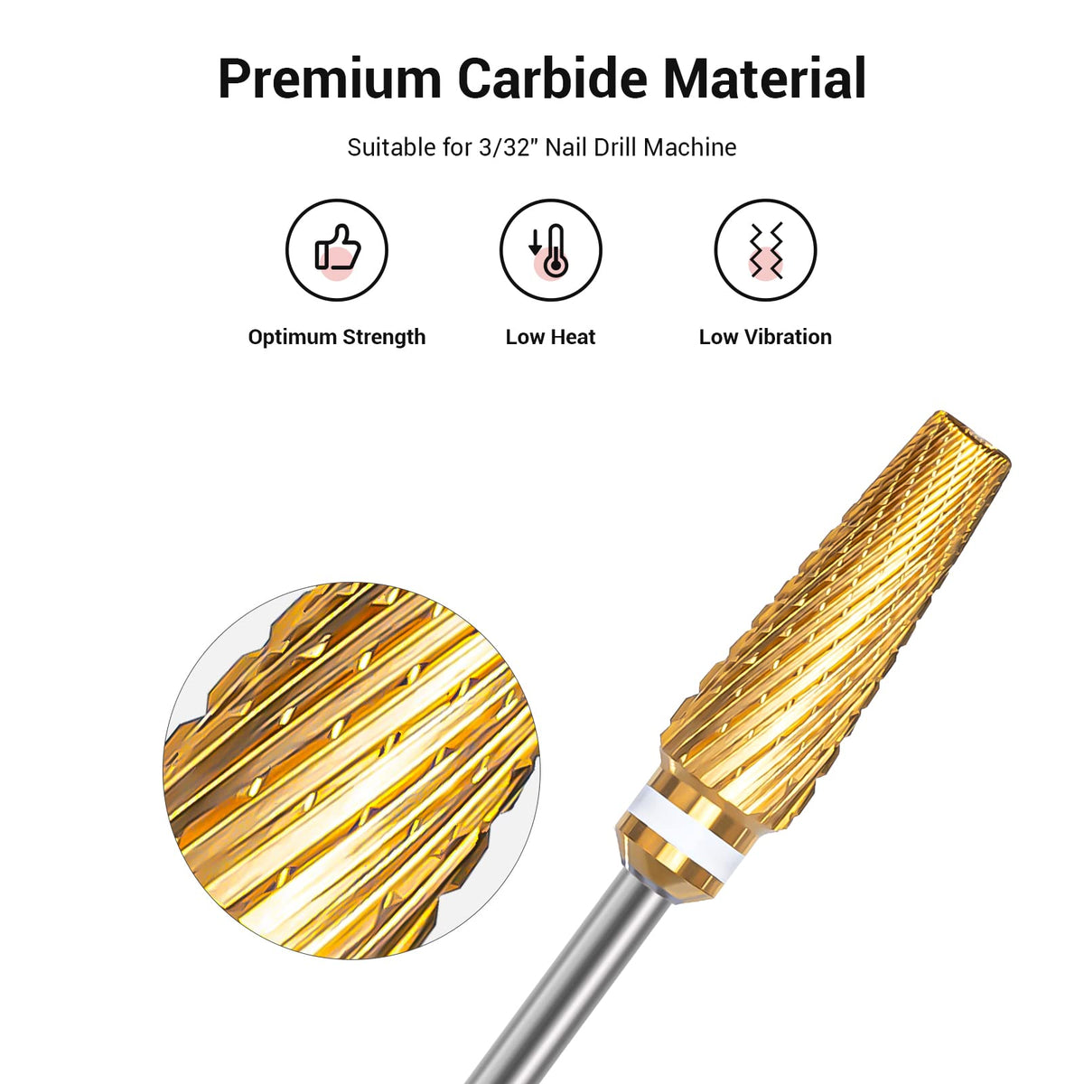 MelodySusie Nail Drill Bits in packaging