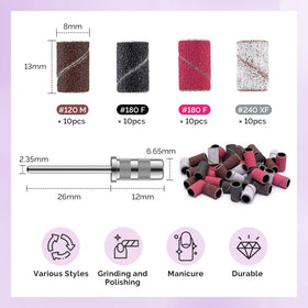 MelodySusie nail drill bits in use during manicure