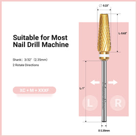 MelodySusie Nail Drill Bits on a nail care table
