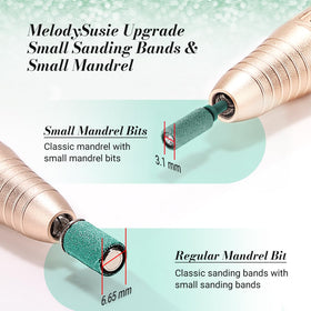 MelodySusie nail drill bits packaging with 50 pieces