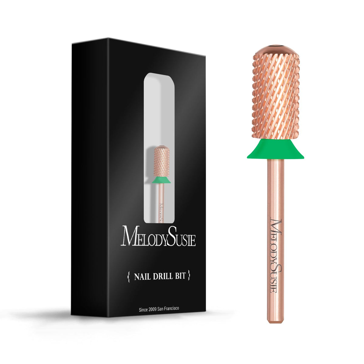 MelodySusie Nail Drill Bits Rose Gold front view