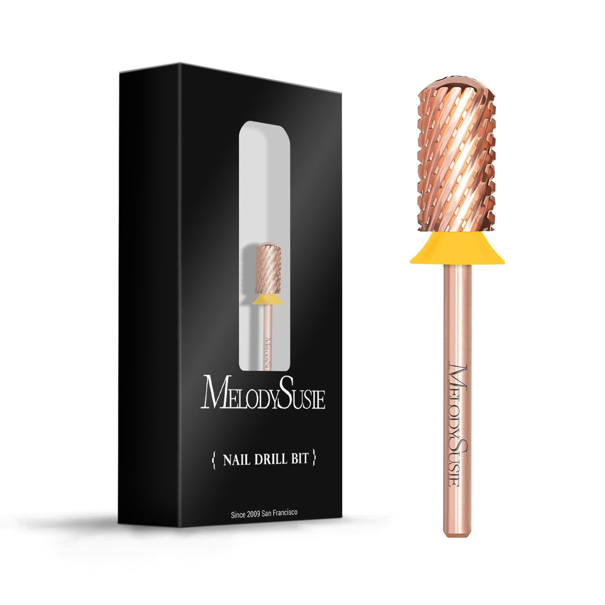 MelodySusie Nail Drill Bits Rose Gold front view