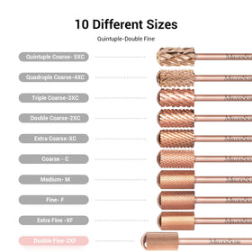 MelodySusie Nail Drill Bits Rose Gold packaging