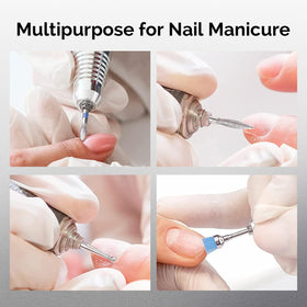 MelodySusie nail drill bits set displayed on a table