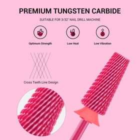 MelodySusie nail drill bits set showing different functions