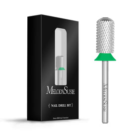 MelodySusie Nail Drill Bits Silver large barrel front view