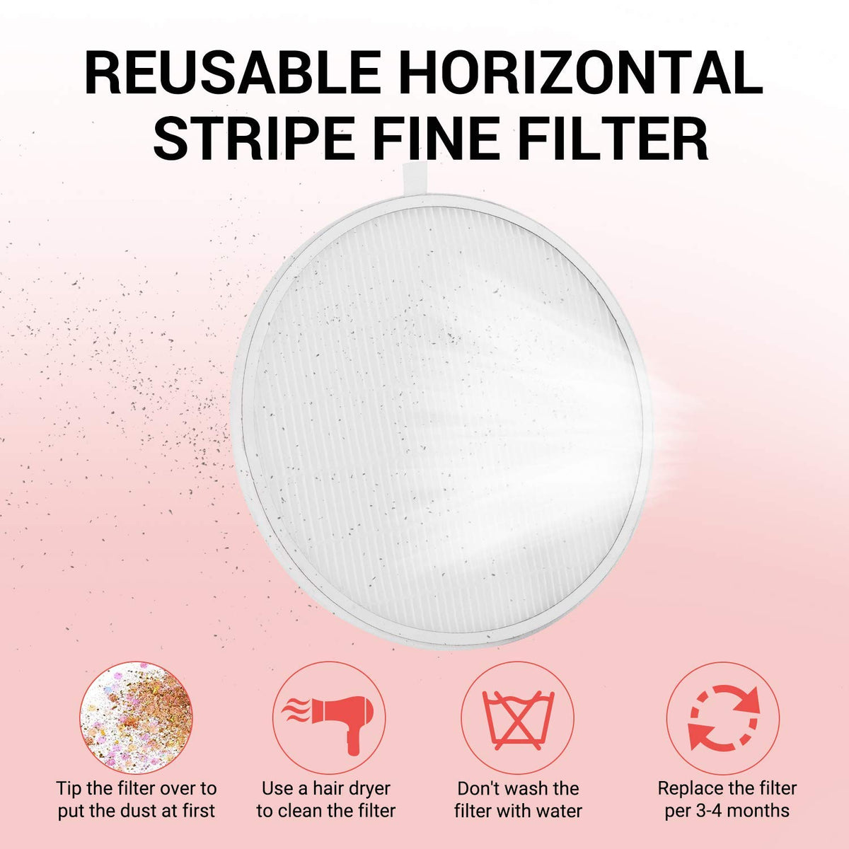 MelodySusie Nail Dust Collector in use during nail filing