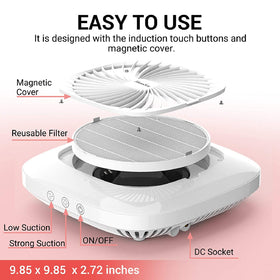 MelodySusie Nail Dust Collector side view