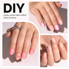 MelodySusie Nail Tips alongside nail art tools