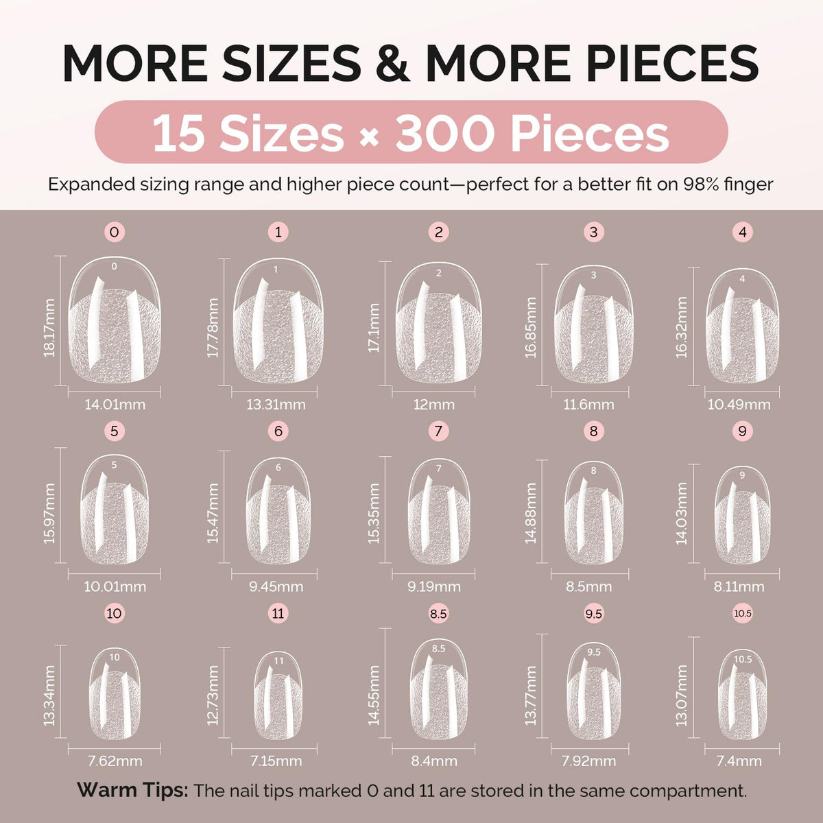 MelodySusie Nail Tips in a professional salon setup