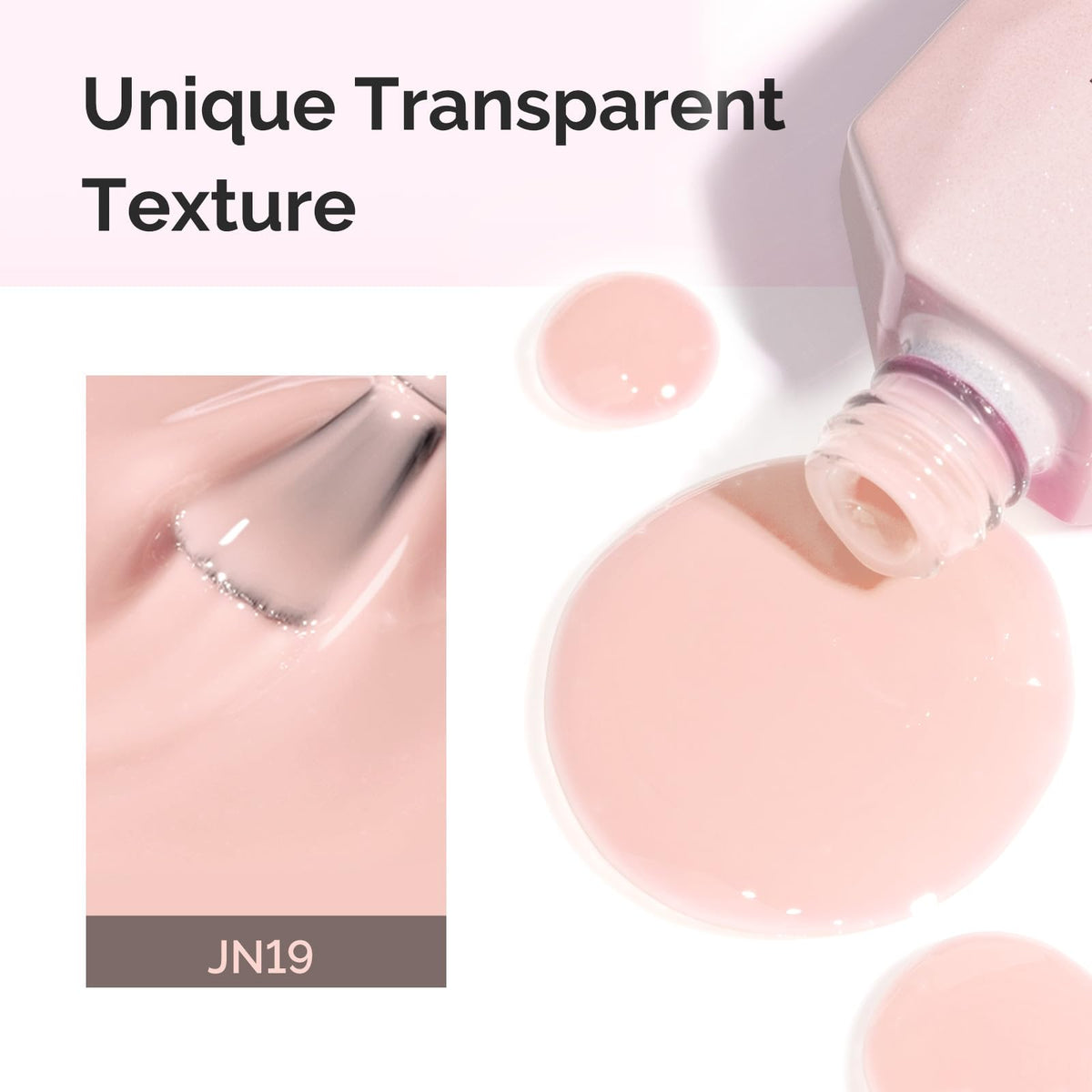 MelodySusie Nude Gel Nail Polish in a nail art setup