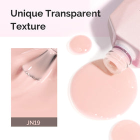 MelodySusie Nude Gel Nail Polish in a nail art setup