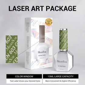 MelodySusie Olive Green Gel Nail Polish 15ml with LED lamp