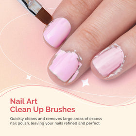 MelodySusie oval brush for nail polish cleaning