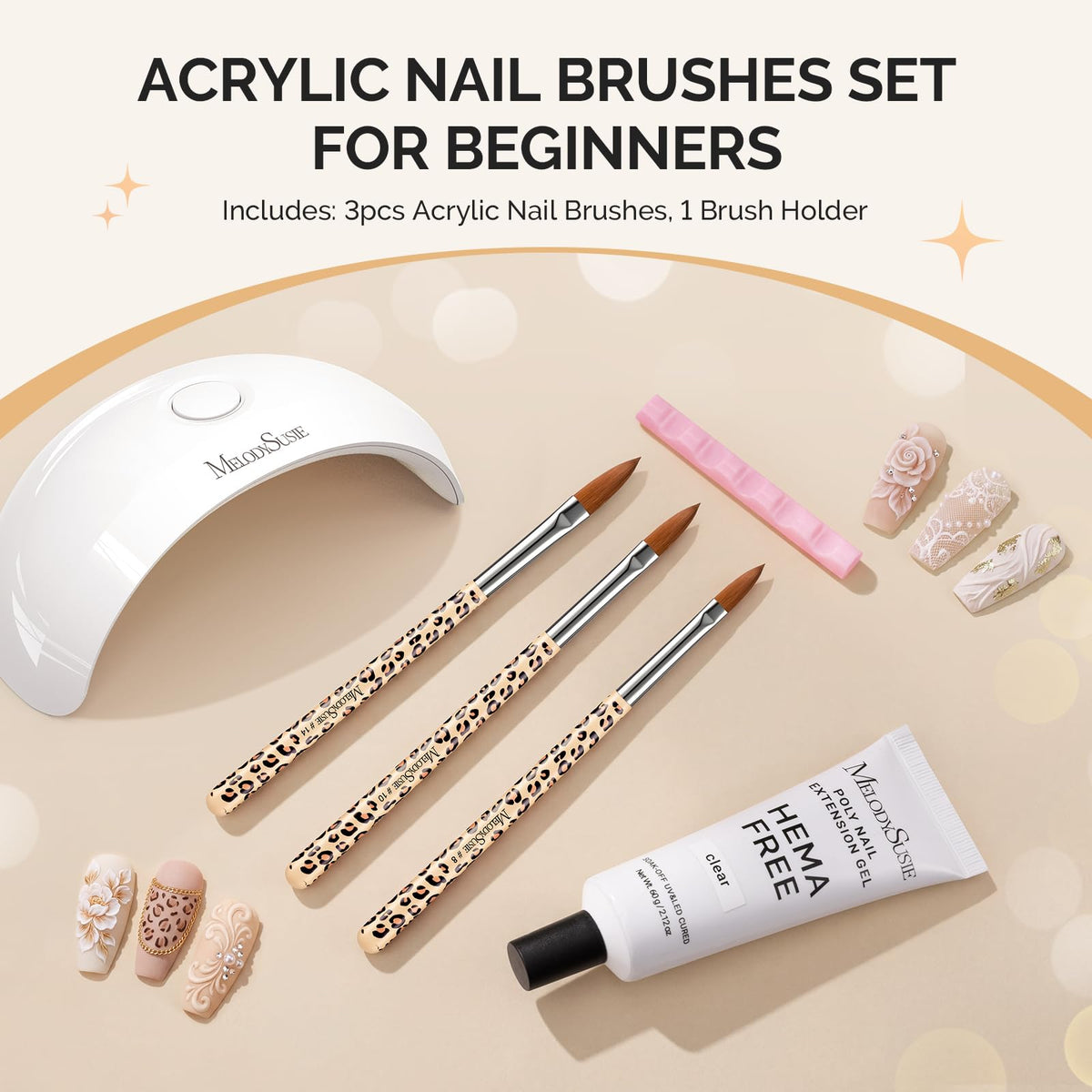 MelodySusie packaging of the nail brush set