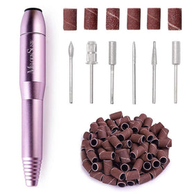 MelodySusie PC120B Nail Drill Kit front view with AC adapter