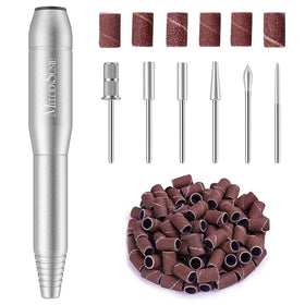 MelodySusie PC120B Pen Nail Drill front view with AC adapter