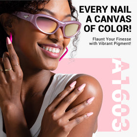MelodySusie Pink Gel Nail Polish on manicured nails