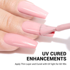 MelodySusie Pink Gel Nail Polish with UV lamp
