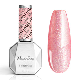 MelodySusie Pink Glitter Gel Nail Polish front view