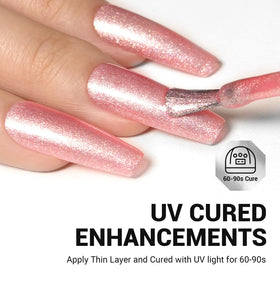 MelodySusie Pink Glitter Gel Nail Polish packaging