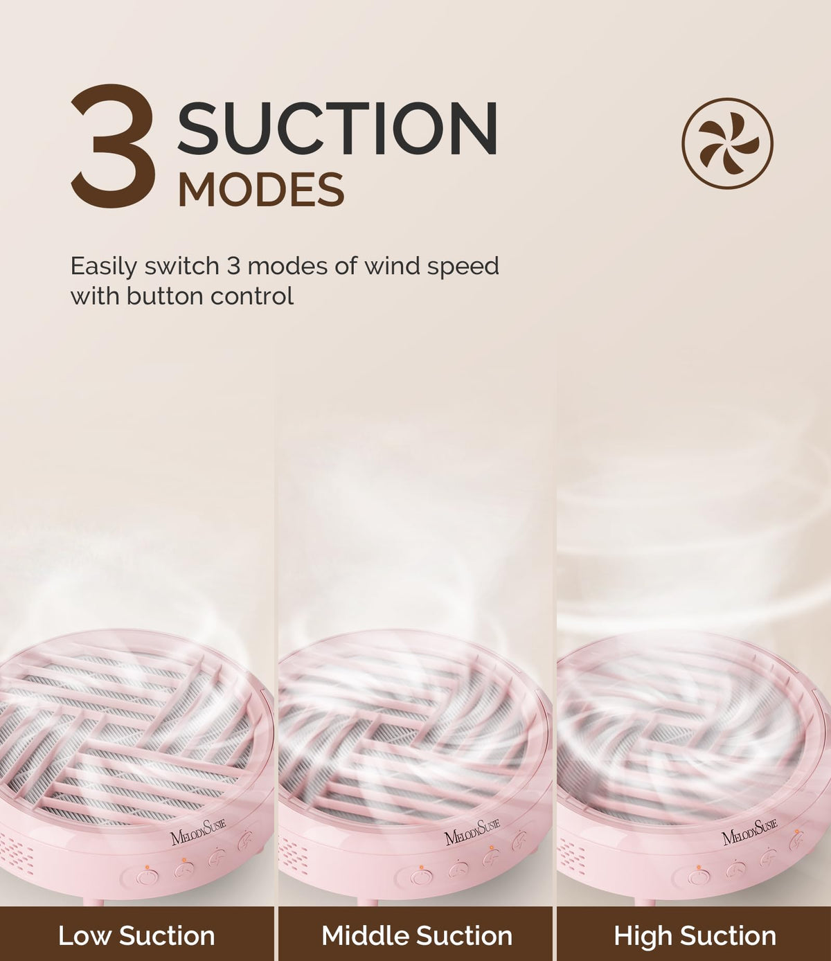 MelodySusie Portable Nail Dust Collector HPro in use during nail filing