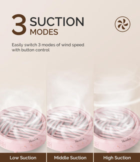 MelodySusie Portable Nail Dust Collector HPro in use during nail filing
