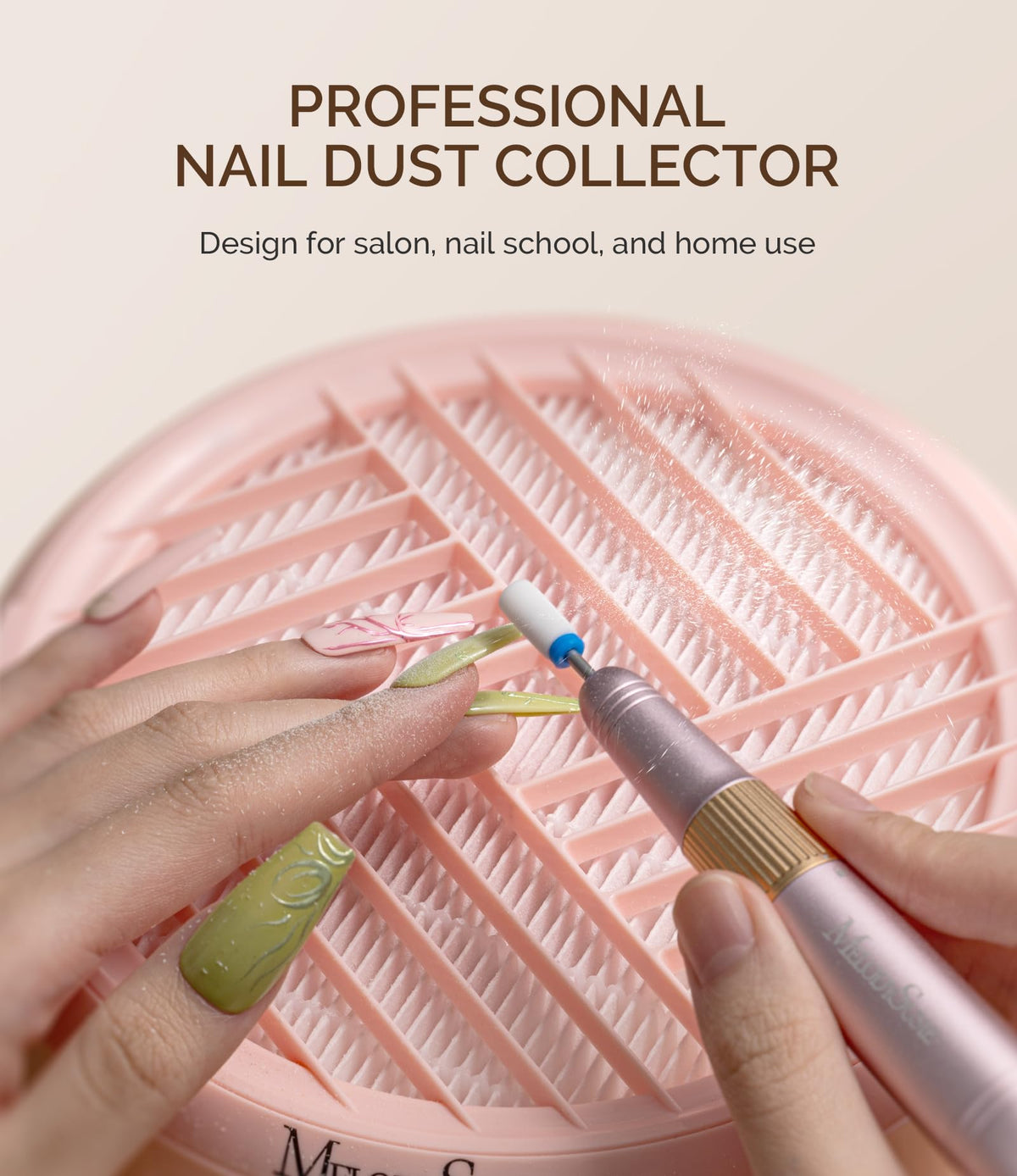MelodySusie Portable Nail Dust Collector HPro side view