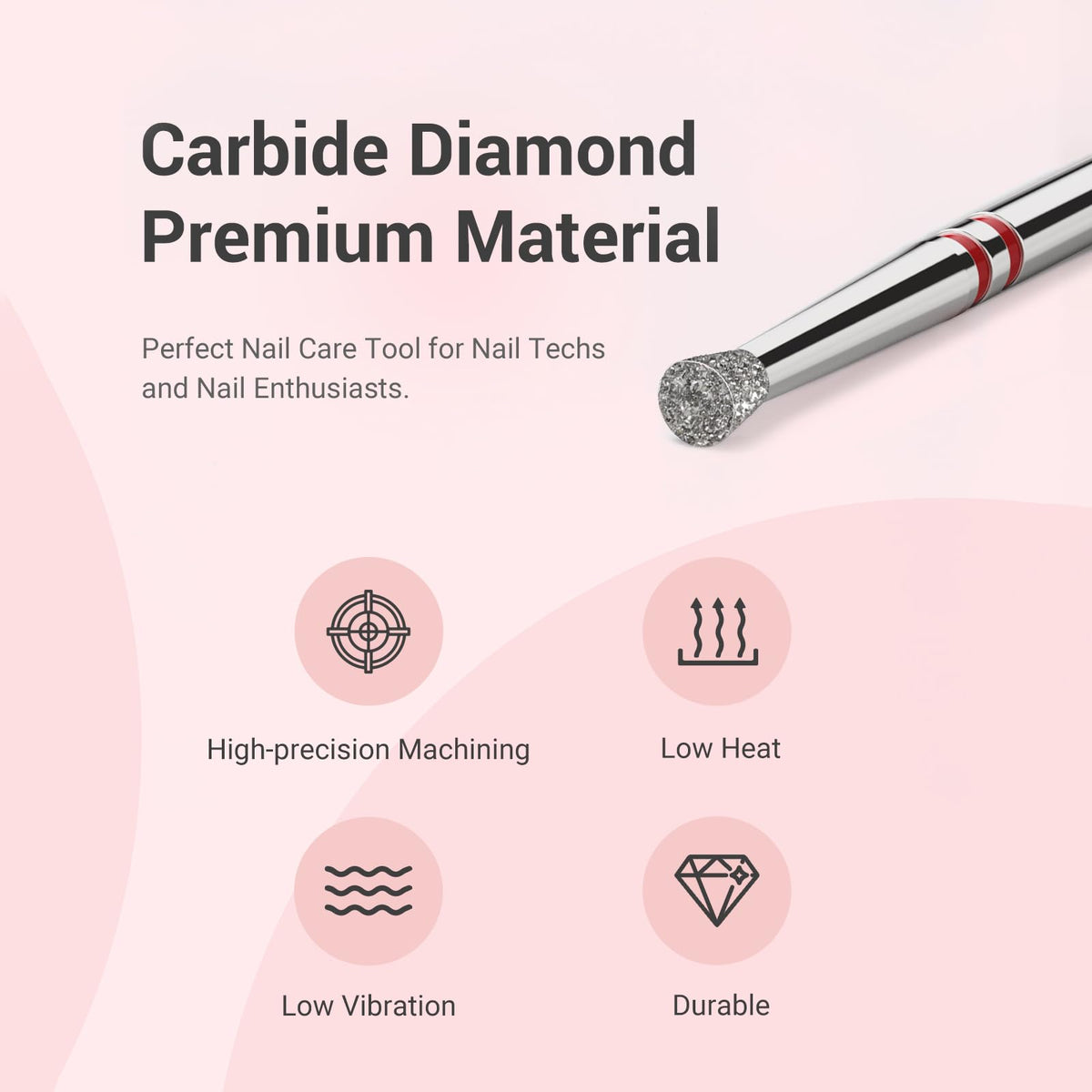 MelodySusie professional nail drill bit close-up