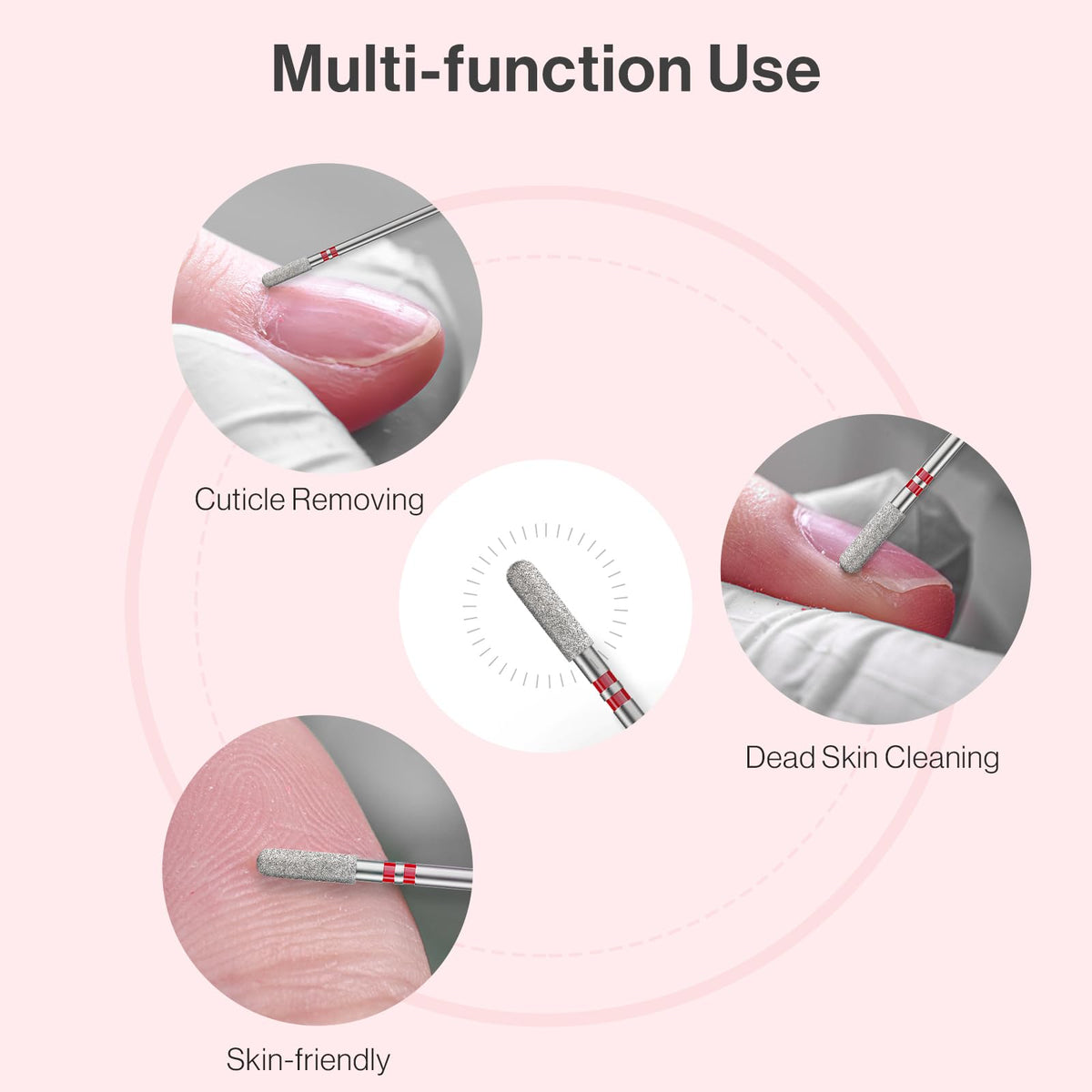 MelodySusie professional nail drill bit for cuticle cleaning
