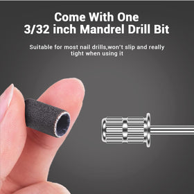MelodySusie sanding bands displayed with nail drill machine