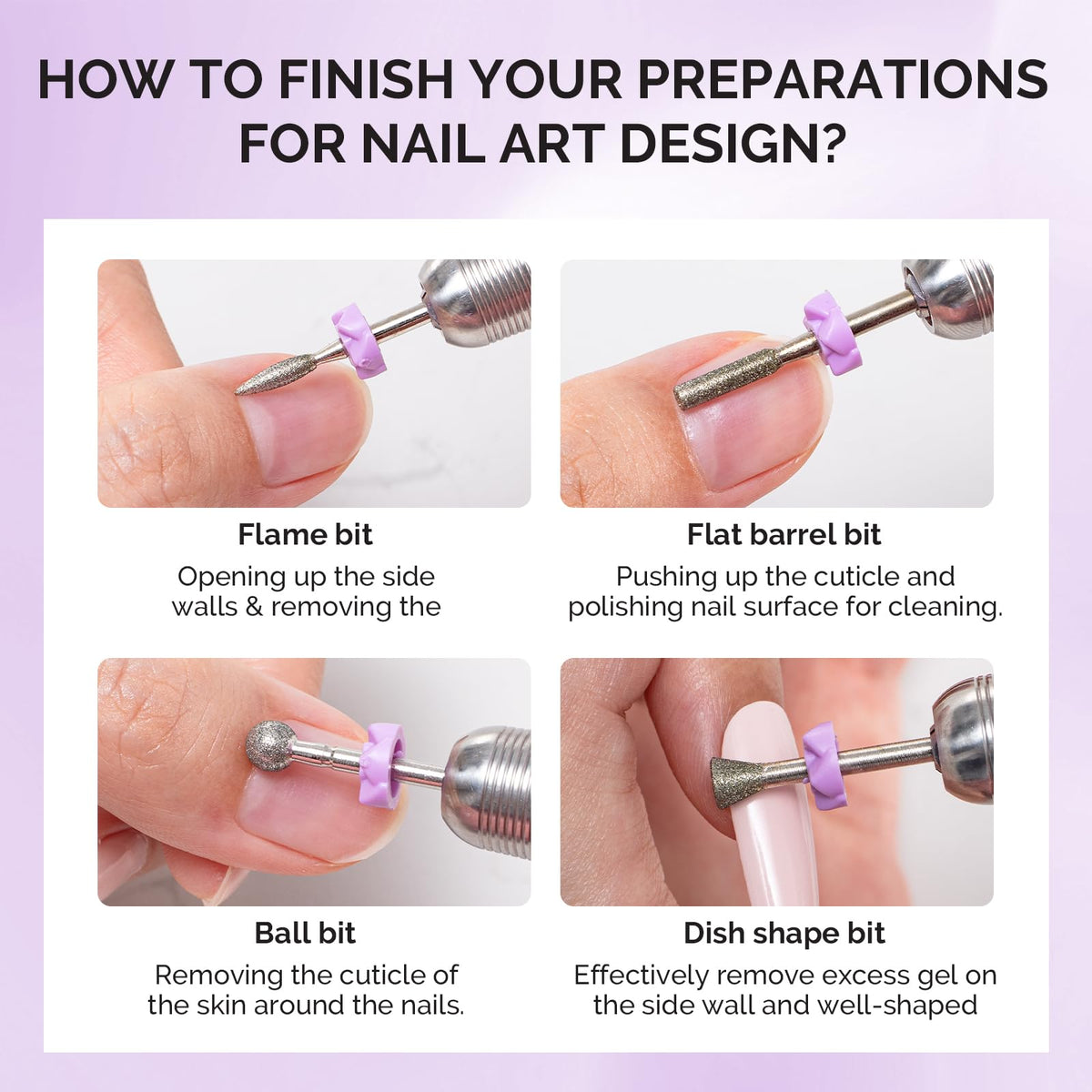 MelodySusie sanding bands in four colours with mandrel bit