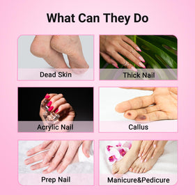MelodySusie sanding bands light pink colour on a white background