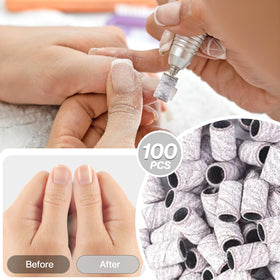 MelodySusie sanding bands showing compatibility with nail drill