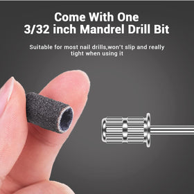 MelodySusie sanding bands with a nail drill machine