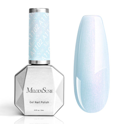 MelodySusie Shimmer Pearl Blue Gel Nail Polish front view