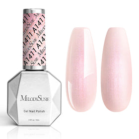 MelodySusie Shimmer Pearl Nude Pink Gel Nail Polish front view