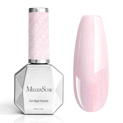 MelodySusie Shimmer Pearl Pink Gel Nail Polish 0.5fl oz front view