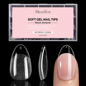 MelodySusie Short Almond X Nail Tips package front view